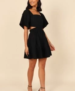 PUP4 Jordyn Cut Out Mini Dress - Black Dresses