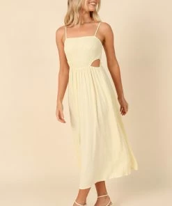 PUP8 Joslyn Midi Dress - Yellow