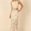 PUP8 Junia Midi Dress - Green Floral Dresses