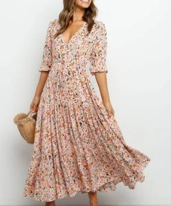 PUP49 Dresses Kelda Dress - Beige