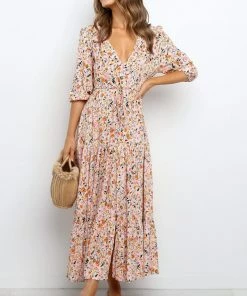 PUP49 Dresses Kelda Dress - Beige