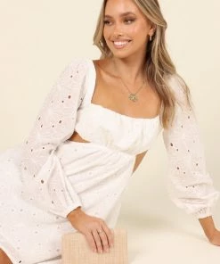 PUP14 Keren Dress - White