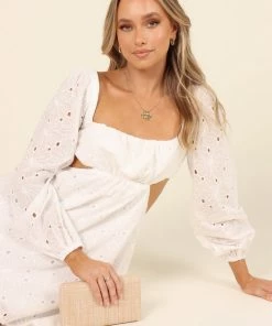 PUP14 Keren Dress - White