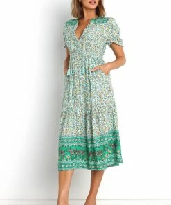 PUP8 Leighton Dress - Green Dresses