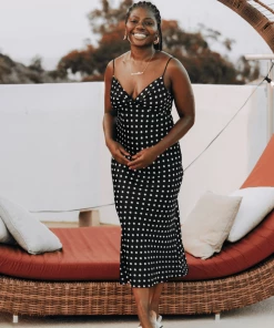 PUP14 Lia Dress - Black Spot Dresses