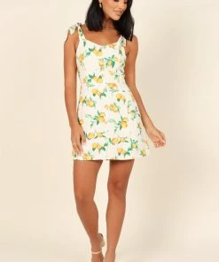 PUP63 Limoncello Mini Dress - White