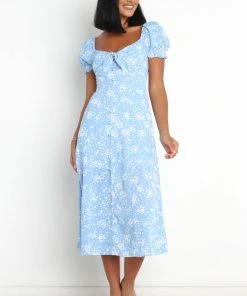 PUP58 Dresses Lotus Dress - Blue
