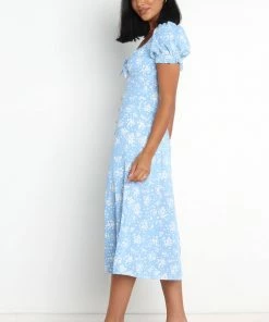 PUP58 Dresses Lotus Dress - Blue
