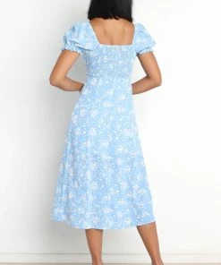 PUP58 Dresses Lotus Dress - Blue