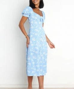 PUP58 Dresses Lotus Dress - Blue