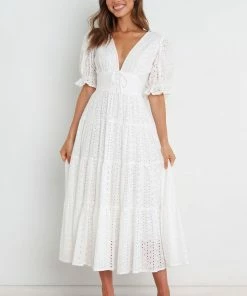 PUP3 Louisa Dress - White