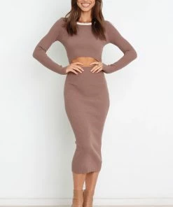 PUP14 Luciana Dress - Mocha Dresses