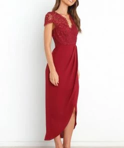 PUP44 Lucille Dress - Wine