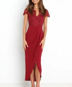 PUP44 Lucille Dress - Wine