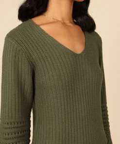 PUP4 Dresses Maggie Crochet Midi Dress - Emerald