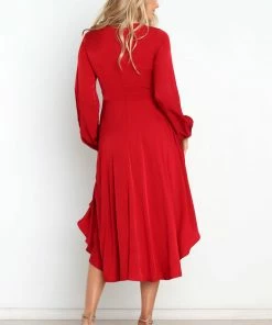 PUP14 Magnolia Dress - Wine Dresses