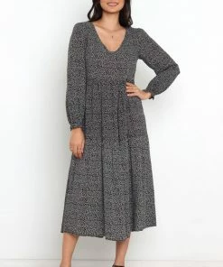 PUP8 Marble Dress - Black Dresses