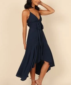 PUP4 Dresses Mariana High Low Dress - Navy
