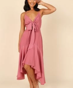 PUP4 Dresses Mariana High Low Dress - Rose