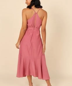 PUP4 Dresses Mariana High Low Dress - Rose