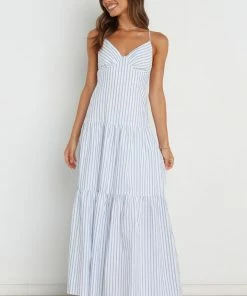 PUP56 Marigold Dress - Blue Stripe