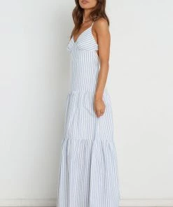 PUP56 Marigold Dress - Blue Stripe