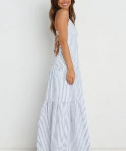 PUP56 Marigold Dress - Blue Stripe