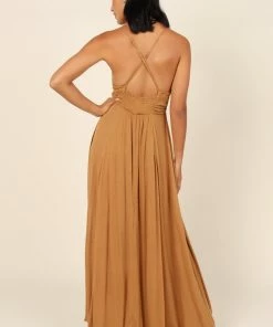 PUP64 Dresses Mateja Maxi Dress - Mustard