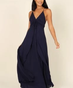 PUP64 Mateja Maxi Dress - Navy