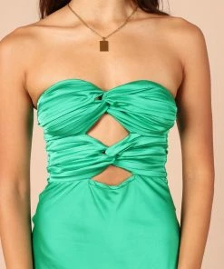 PUP26 Mich Slip Dress - Green