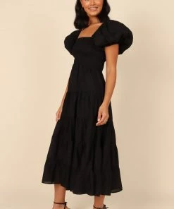 PUP4 Dresses Morgan Tiered Dress - Black