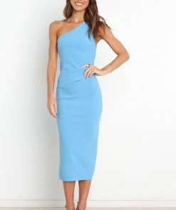 PUP52 Nadene Dress - Blue Dresses