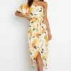 PUP50 Natasha Dress - Yellow Floral Dresses