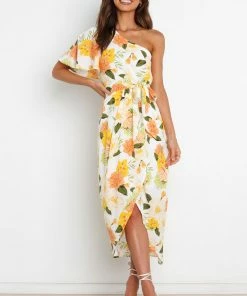 PUP50 Natasha Dress - Yellow Floral Dresses