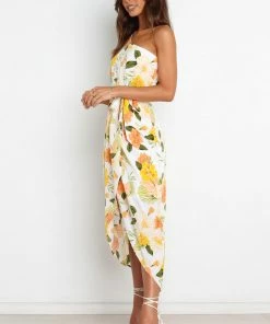 PUP50 Natasha Dress - Yellow Floral Dresses