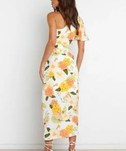PUP50 Natasha Dress - Yellow Floral Dresses