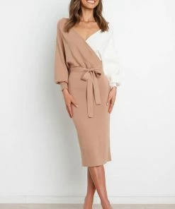 PUP8 Dresses Nate Dress - Beige/White