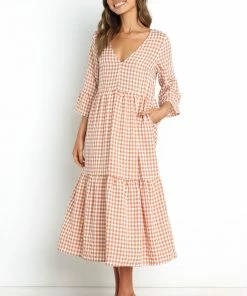 PUP8 Navya Dress - Tan Dresses