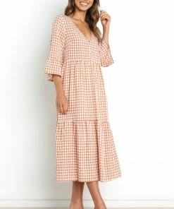 PUP8 Navya Dress - Tan Dresses