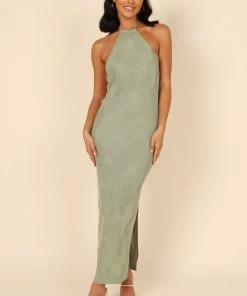 PUP4 Oakley Crochet Midi Dress - Olive