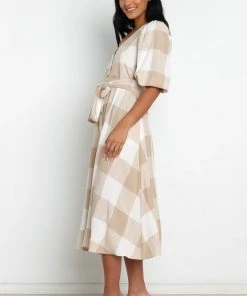 PUP3 Phoebe Dress - Beige Dresses