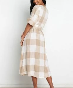 PUP3 Phoebe Dress - Beige Dresses