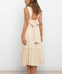 PUP3 Dresses Prudence Dress - Beige Gingham