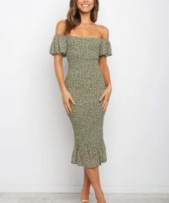 PUP14 Rubik Dress - Green Dresses