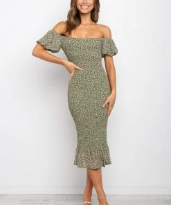 PUP14 Rubik Dress - Green Dresses