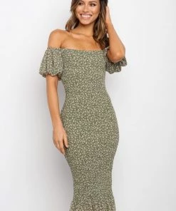 PUP14 Rubik Dress - Green Dresses