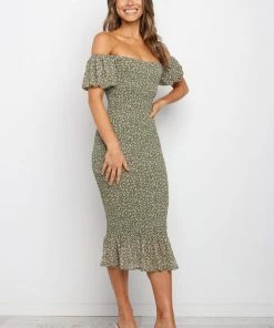 PUP14 Rubik Dress - Green Dresses