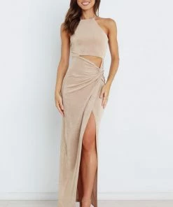 PUP44 Scarlette Dress - Gold Dresses