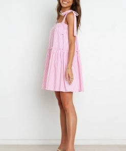 PUP3 Selina Dress - Pink Stripe