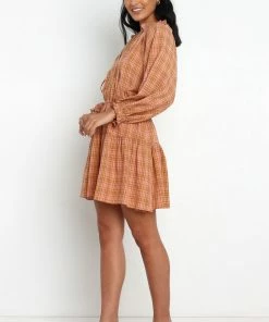 PUP52 Sorah Dress - Tan Dresses